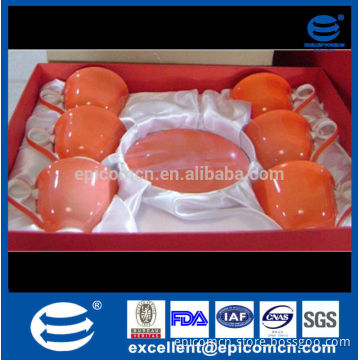 promotion sale as gift glazed bone china cups and saucers with fower decal inside